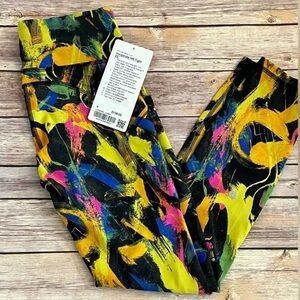 NWT Lululemon Invigorate High-Rise Tight 25" Sz 4 Undertone Black Multi
